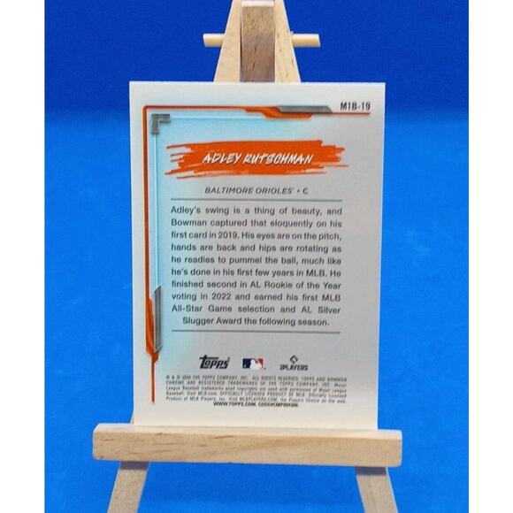 2024 Bowman Chrome - My 1st Bowman Adley Rutschman #M1B-19 Mojo Refractor - Picture 6 of 6